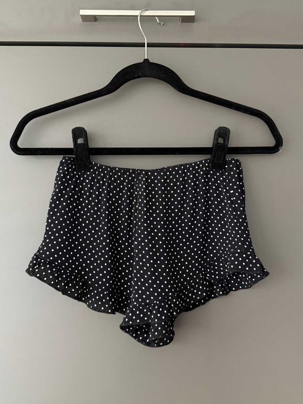 Brandy Melville Vodi Micro Shorts Black & White Polka Dot | One Size Mini Short